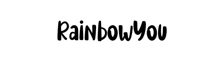 Rainbow You  Free Fonts Download