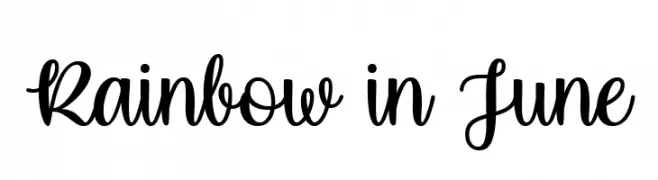 Rainbow in June  Free Fonts Download