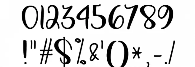 Rainbow in June Font OTHER CHARS