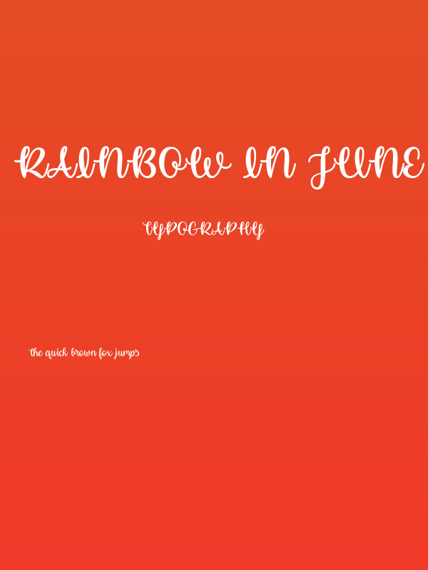 Rainbow in June Poster