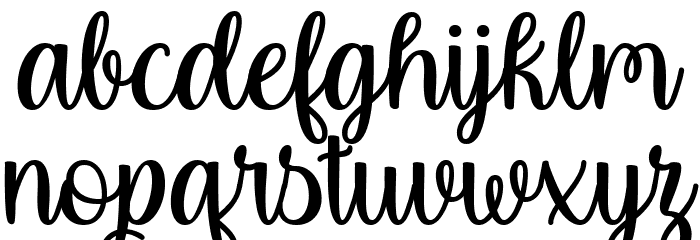 Rainbow in June Font LOWERCASE