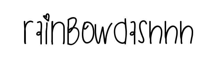 RainbowDashhh  नि: शुल्क फ़ॉन्ट्स डाउनलोड