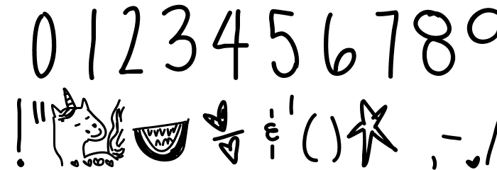 RainbowDashhh Font OTHER CHARS