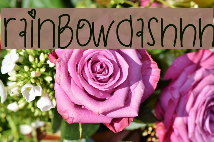 RainbowDashhh Font examples