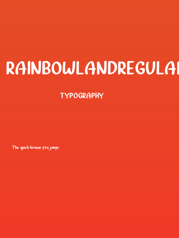 RainbowLandRegular Poster