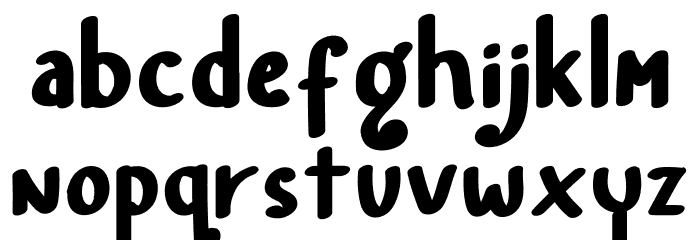 RainbowLandRegular Font LOWERCASE