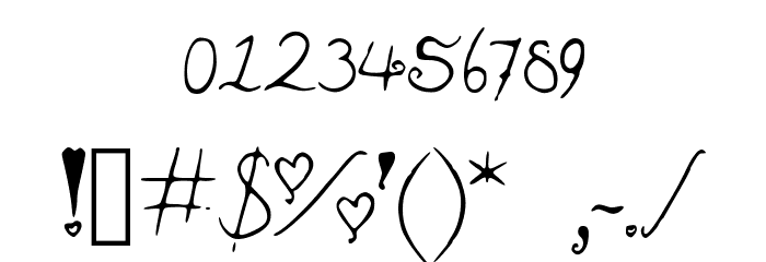 Rainbowbitch2 Font OTHER CHARS