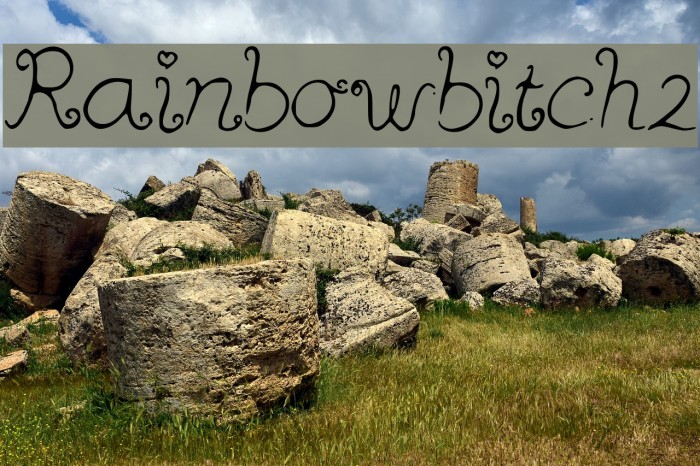 Rainbowbitch2 Font examples
