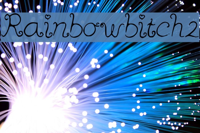 Rainbowbitch2 Font examples