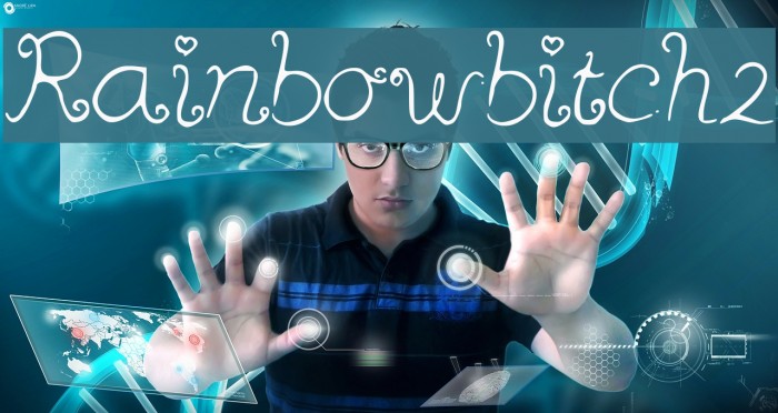 Rainbowbitch2 Font examples