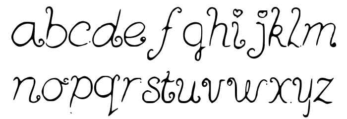 Rainbowbitch2 Font LOWERCASE