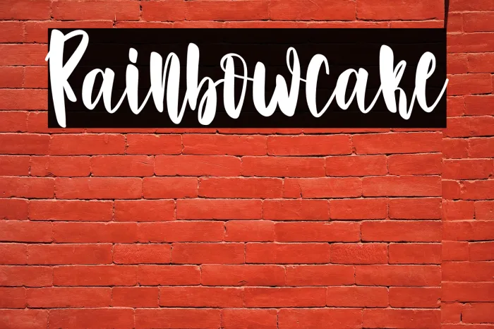 Rainbowcake Example 1