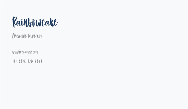 Rainbowcake Business Card