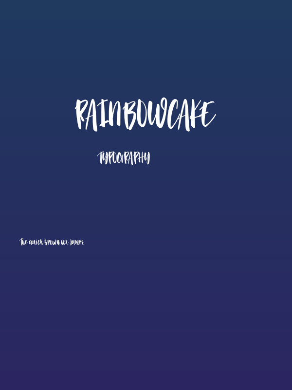 Rainbowcake Poster