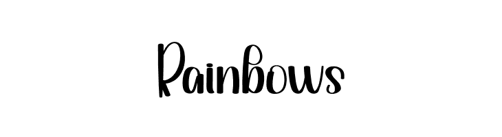 Rainbows  Descarca Fonturi Gratis
