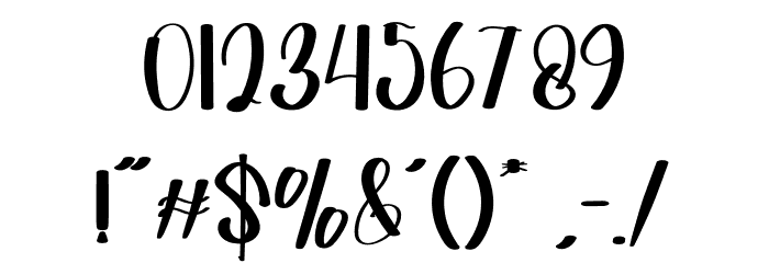 Rainbows Font OTHER CHARS