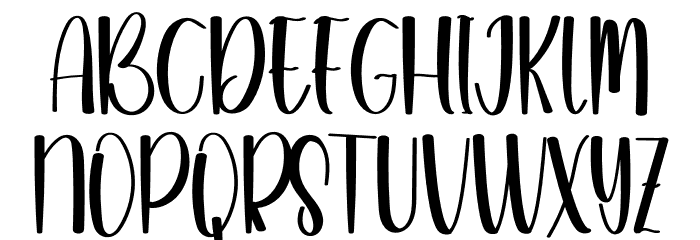 Rainbows Font UPPERCASE