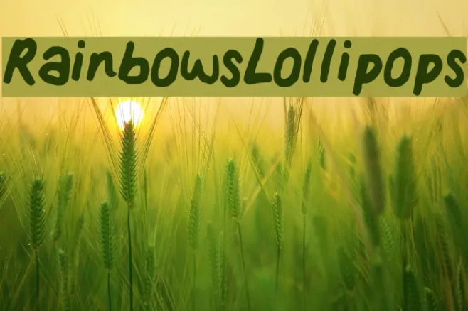 RainbowsLollipops Example 1