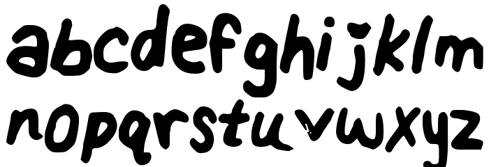 RainbowsLollipops Font LOWERCASE