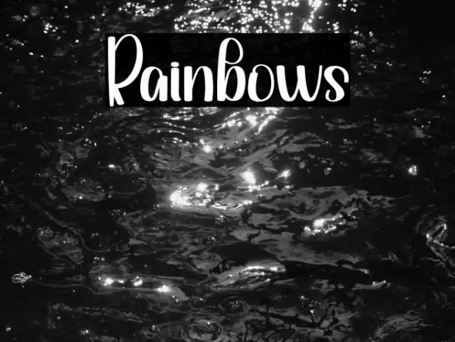 Rainbows Caratteri examples