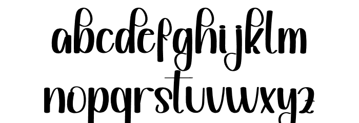 Rainbows Font LOWERCASE