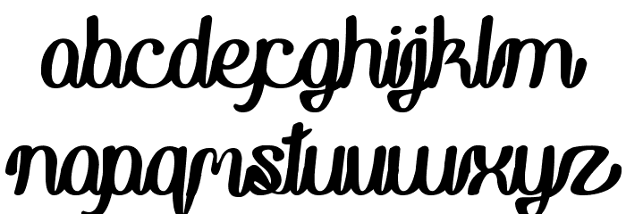 Rainboy in love Font LOWERCASE