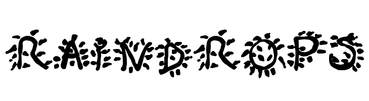 Raindrops Font