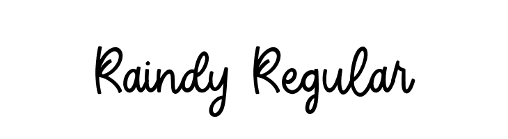 Raindy Regular  Free Fonts Download