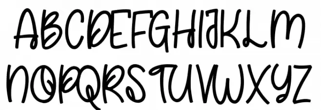 Raindy Regular Schriftart Groß