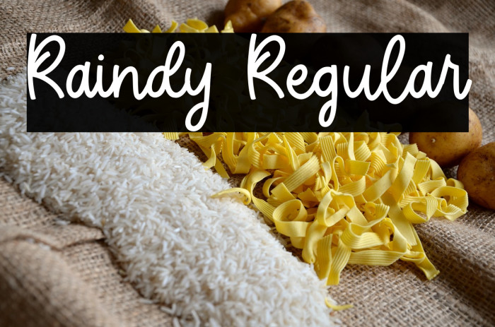 Raindy Regular Example 1