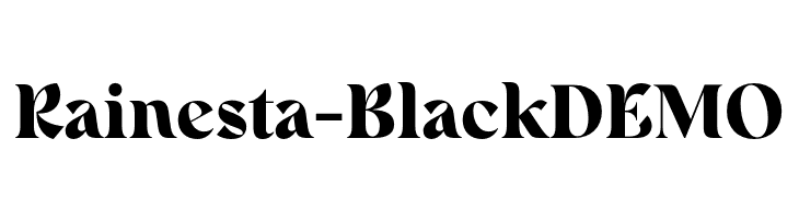 Rainesta-Black DEMO  フリーフォントのダウンロード