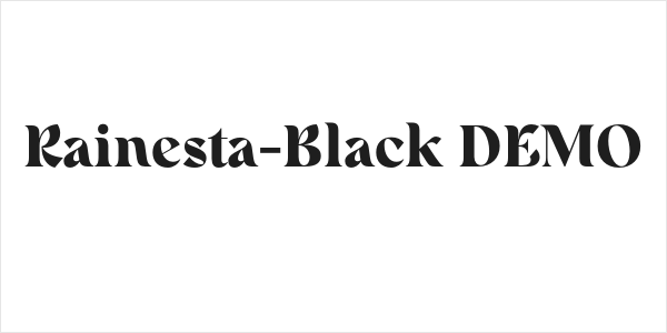 Rainesta-Black DEMO Logo