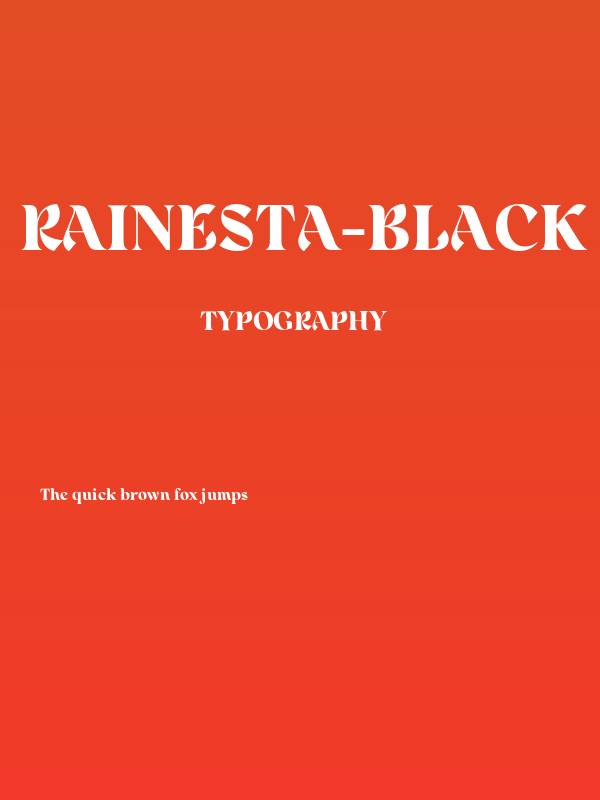 Rainesta-Black DEMO Poster