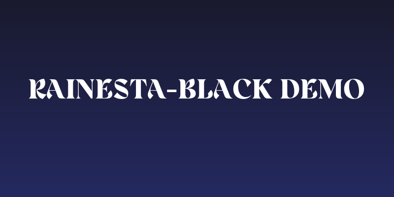 Rainesta-Black DEMO Social Header