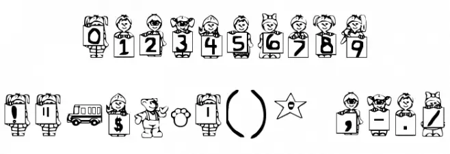 Rainie's Kids Font OTHER CHARS