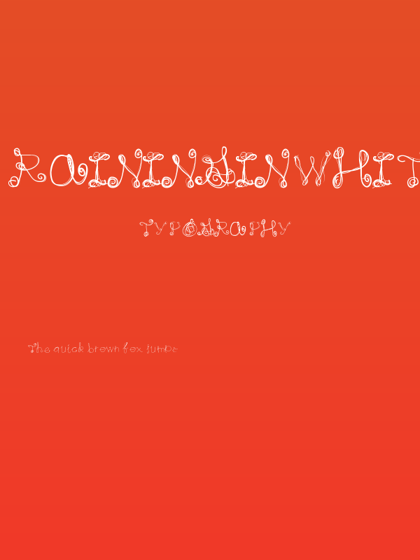 RainingInWhite Poster