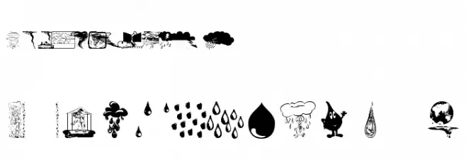 RainmansWeatherreport Caratteri MAIUSCOLE