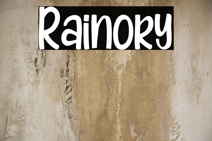 Rainory फ़ॉन्ट examples