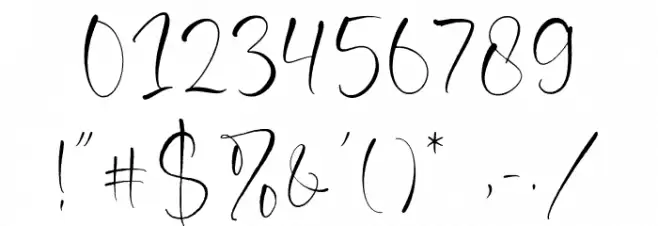 Rainquote Font OTHER CHARS