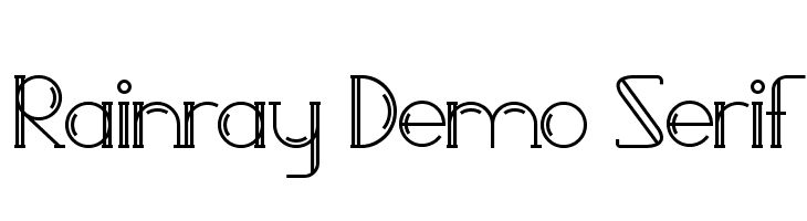 Rainray Demo Serif  baixar fontes gratis