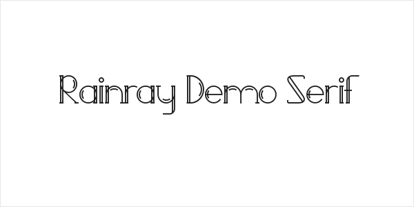 Rainray Demo Serif Logo