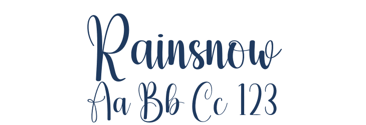 Rainsnow Font Preview