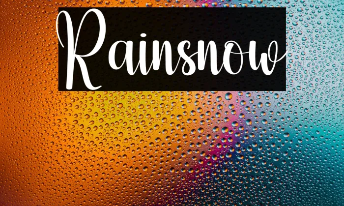 Rainsnow Example 2