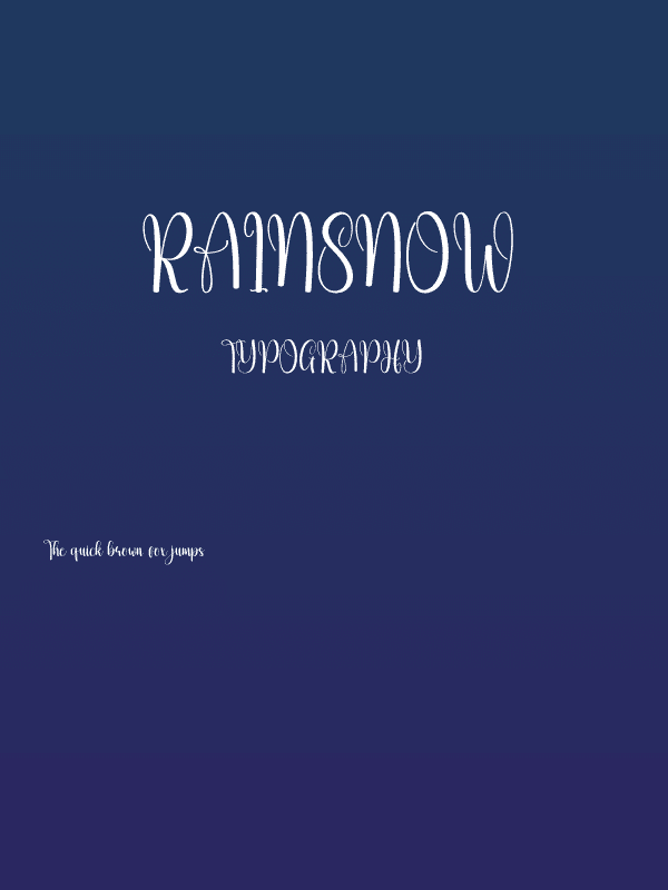 Rainsnow Poster