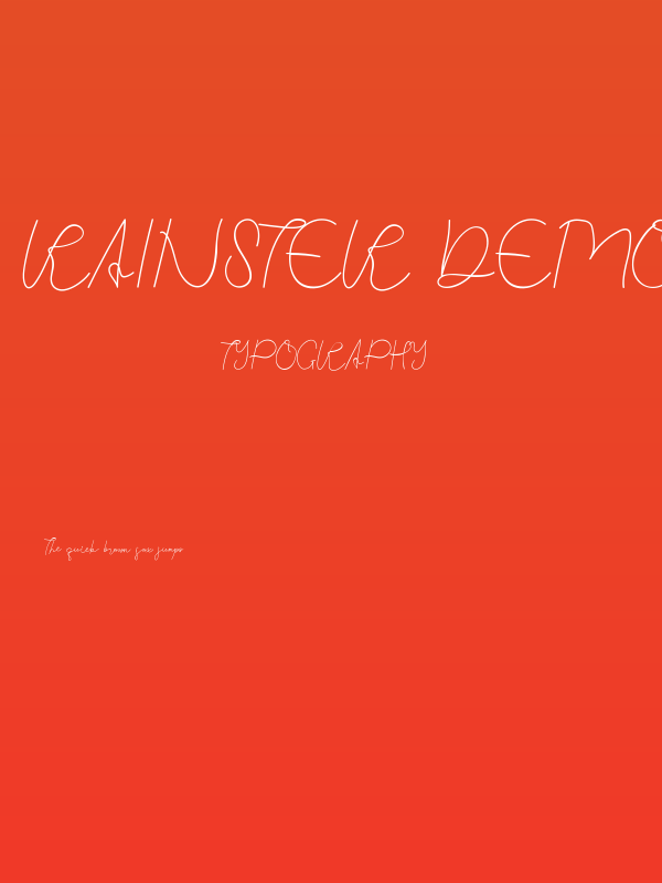 Rainster Demo Poster