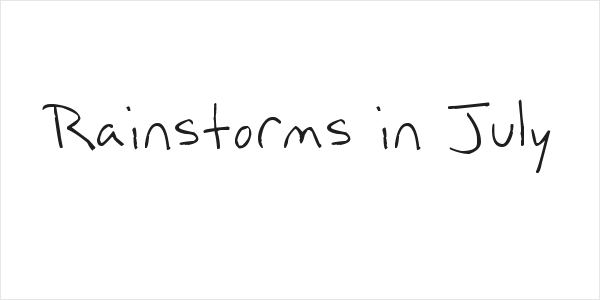Rainstorms in July Logo