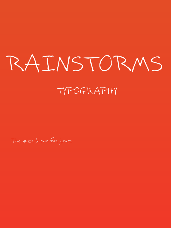 Rainstorms in July Poster