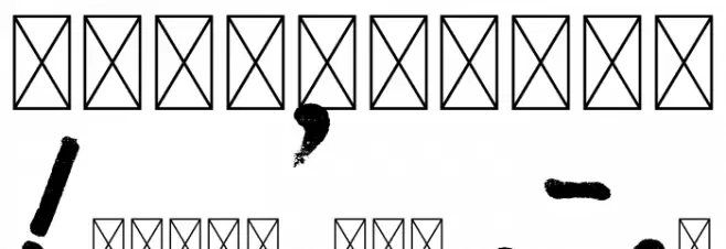 Raintake Font OTHER CHARS