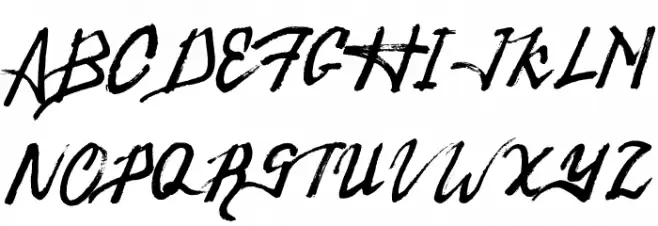 Raintake Schriftart Groß