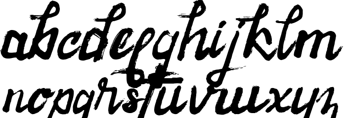 Raintake Font LOWERCASE